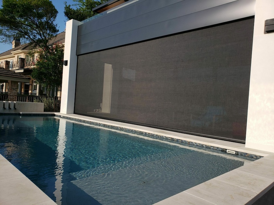 Outdoor Solar Shades That Stay Taut & Don’t Flap In the Wind 